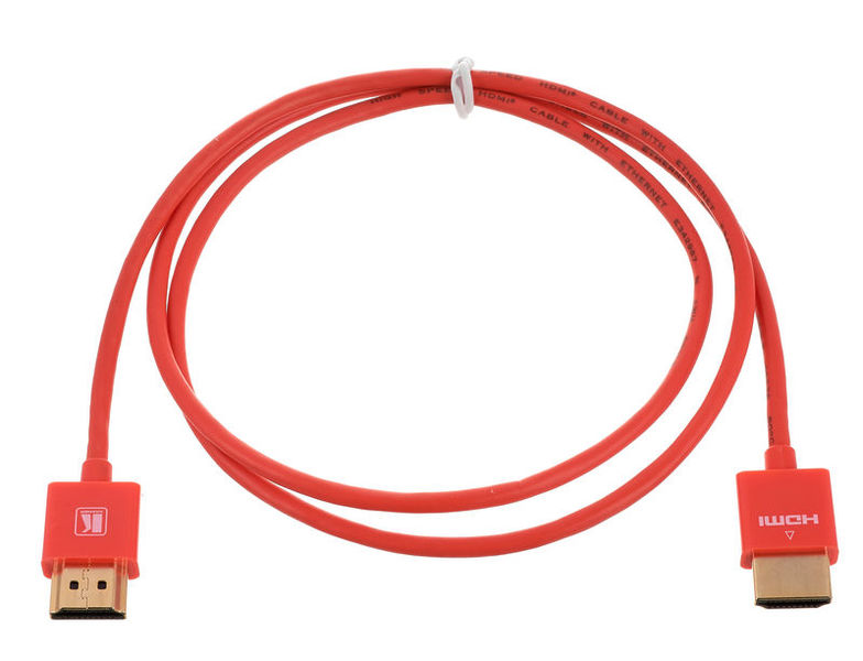 Kramer C-HM/HM/PICO/RD-6 Cable HDMI flexible de alta velocidad ultra delgado con Ethernet de 1.80m